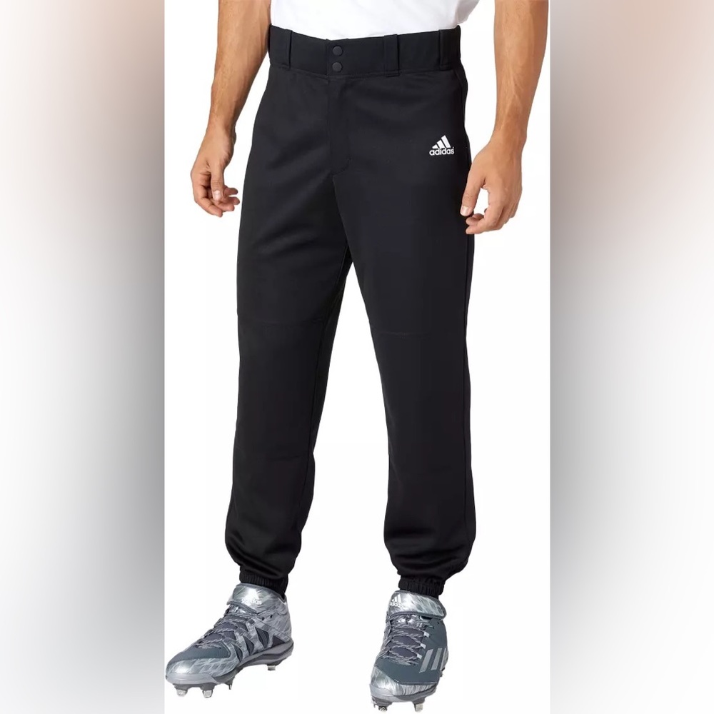 adidas Men's Triple Stripe Traditional Baseball Pants Black Size Small NWT
